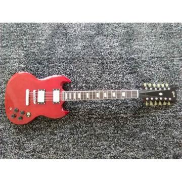Custom Shop 12 String SG Angus Young Red Electric Guitar