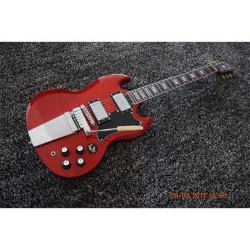 Custom SG Angus Young Classic Red 6 String Electric Guitar Maestro Vibrola