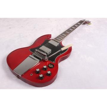 Custom SG Angus Young Red 6 String Electric Guitar Maestro Vibrola