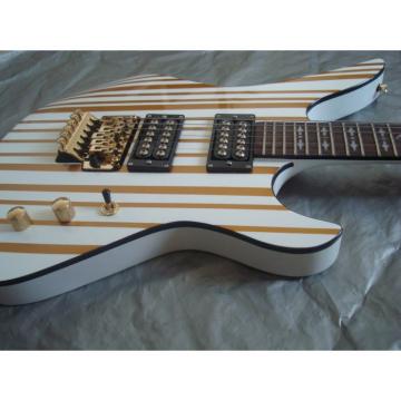 Custom Schecter White Gold Electric Guitar