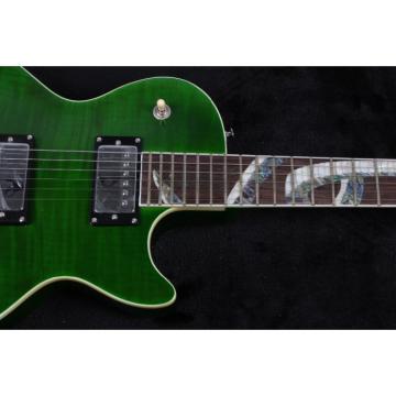 Custom Build Green Abalone Snakepit Slash Inlay Fretboard Electric Guitar