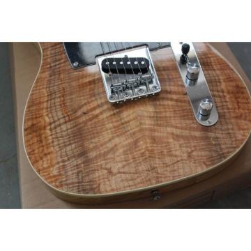 Custom Veneer Burly Wood Telecaster Electric Guitar