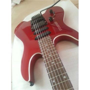 Custom Shop Red Steinberger No Headstock Electric Guitar