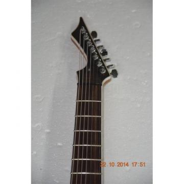 Custom Shop Black Machine 7 String Natural Birdseye Electric Guitar