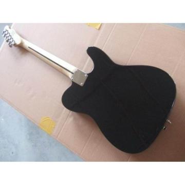 Custom Left Fender Black Ckeckered Telecaster Electric Guitar