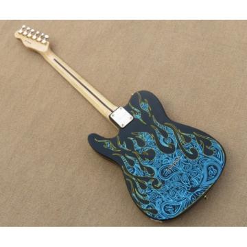 Custom Paisley Fender James Burton  Blue Fire Telecaster Guitar