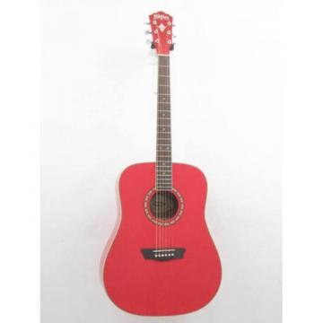 Washburn Apprentice WD10/R Red Dreadnought Acoustic Guitar