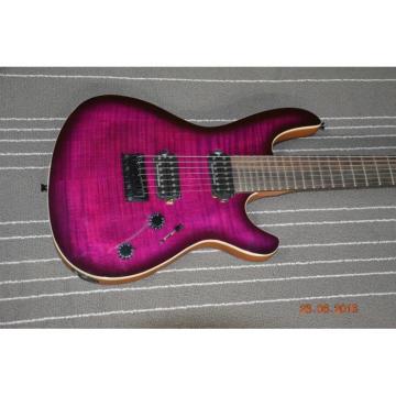 Custom Built Regius 7 String Purple Finish Setius Bolt On Mayones Guitar