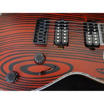 Custom GTM 7 Gothic Figured Red and Black Ash Top Mayones Guitar Japan Parts Katatonia