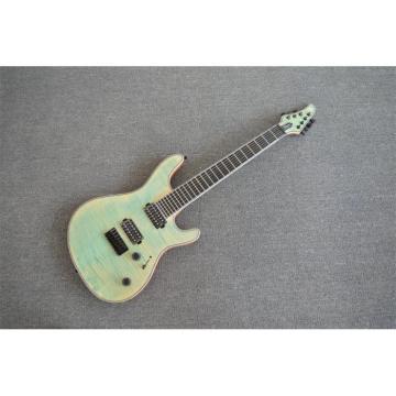 Custom Built Regius 7 String Denim Teal Maple Top Guitar Mayones Japan Parts