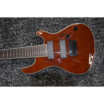 Custom Built Regius 7 String Brown Finish Mayones Guitar