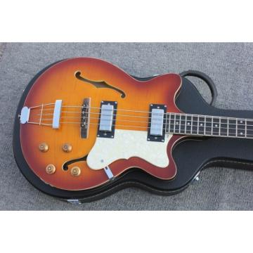 Custom Hofner Tobacco Color Fhole Jazz Electric Guitar