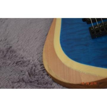 Custom Shop Black Machine 6 String Quilted Blue Maple Top Electric Guitar