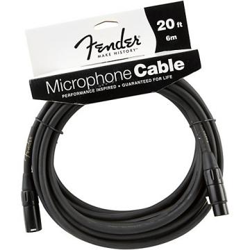 Fender XLR Microphone Cable Black 20 ft.