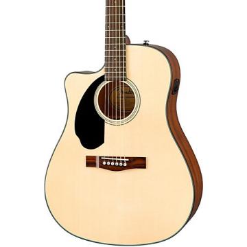 Fender Classic Design Series CD-60SCE Cutaway Dreadnought Left-Handed Acoustic-Electric Guitar Natural