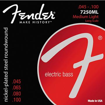 Fender 7250ML Super Bass Nickel-Plated Steel Long Scale Bass Strings - Medium Light