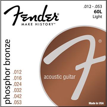 Fender 60L Phosphor Bronze Acoustic Strings - Light