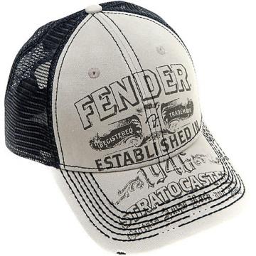 Fender Strat Trucker Hat, Grey, One size