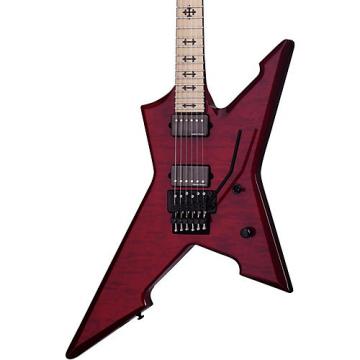 Schecter Guitar Research Cygnus JLX-1 with Floyd Rose Electric Guitar See-Thru Cherry