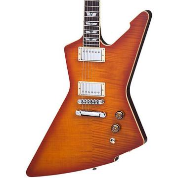 Schecter Guitar Research E-1 Standard Flamed Maple Electric Guitar Honey Sunburst