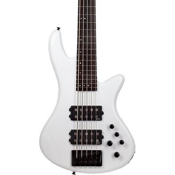 Schecter Guitar Research Stiletto Stage-5 5-String Electric Bass Gloss White