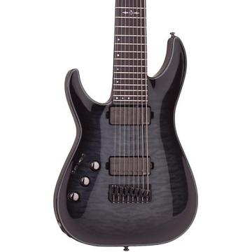 Schecter Guitar Research Hellraiser Hybrid C-8 8 String Left Handed Electric Guitar Transparent Black Burst