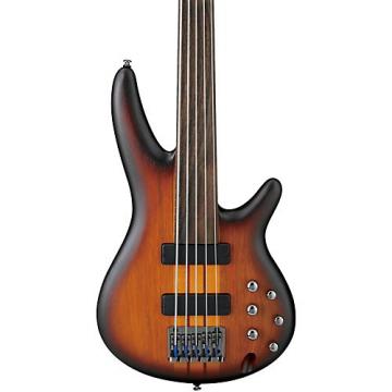 Ibanez SRF705 Portamento 5-String Fretless Electric Bass Flat Brown Burst Rosewood Fretboard