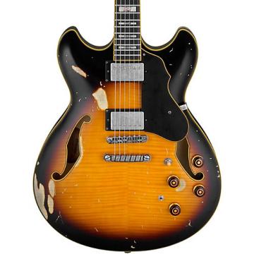 Ibanez Artstar Vintage ASV100FMD 6-string Semi-Hollowbody Electric Guitar Yellow Sunburst Low Gloss