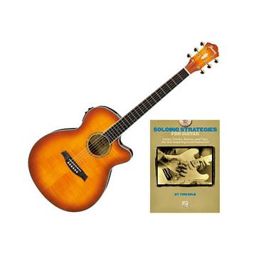 Ibanez AEG20II Acoustic Guitar Bundle Vintage Violin