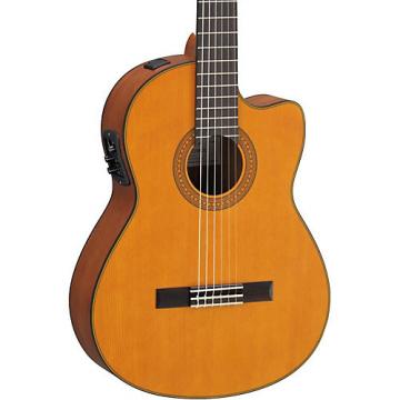 Yamaha CGX122MCC Solid Cedar Top Acoustic-Electric Classical Guitar Natural