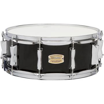 Yamaha STAGE SBS 1455CR CUSTOM BIRCH SNARE 14X5 5 IN CRANBERRY RED 14 x 5.5 in. Raven Black