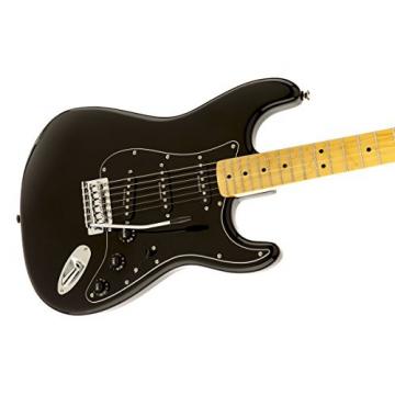 Squier by Fender Vintage Modified 70's Stratocaster Electric Guitar - Black - Maple Fingerboard