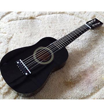 New 23 inch Wooden Black Guitar Acoustic Muscial Instrument Toy Kids Gift