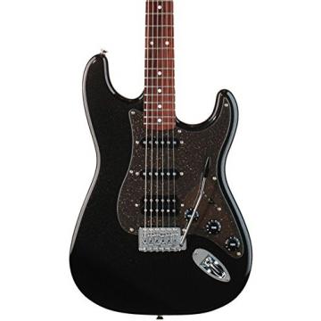 Squier Affinity Series Stratocaster HSS Electric Guitar Montego Black Metallic