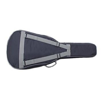 MiraTekk Nylon Cotton Acoustic Guitar Bag Backpack Two Back Pocket Gig Bag Electric Guitar Bag (Black - 36 inch)