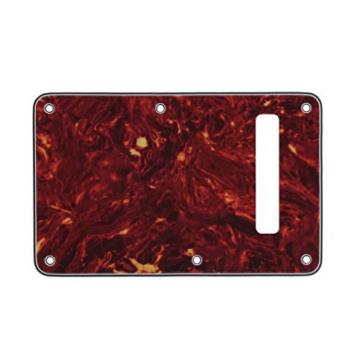 IKN ST Style Guitar Tremolo Trem Spring Cover Back Plate for Strat Style Standard Electric Guitar, 4Ply Real Red Tortoise