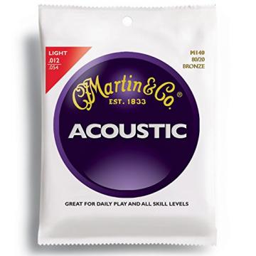 Martin M140 Bronze Acoustic Guitar Strings, Light