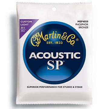 Martin MSP 4050 SP Phosphor Bronze Custom Light Acoustic Guitar Strings