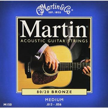 Martin M150 80/20 Bronze Round Wound Medium Acoustic Guitar Strings