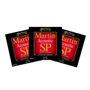 Martin MSP4100 Sp Acoustic Guitar Strings Light 3 Packs
