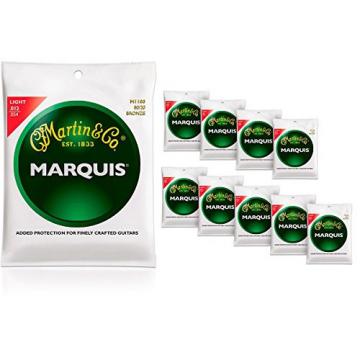 Martin M1100 Marquis 80/20 Bronze Light 10-Pack Acoustic Guitar Strings