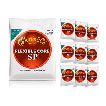 Martin FX130 Silk and Phosphor Acoustic Guitar Strings 10-Pack