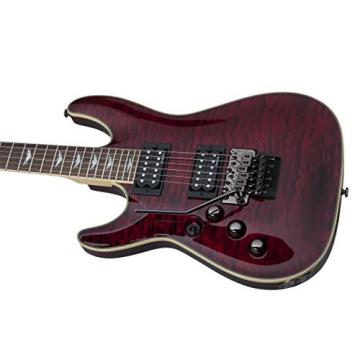 Schecter Omen Extreme-FR Electric Guitar (Black Cherry, Left Handed)