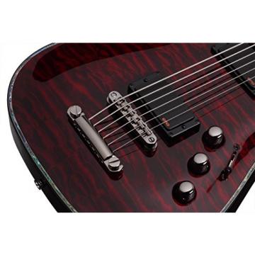 Schecter HELLRAISER C-VI Baritone 6-String Electric Guitar, Black Cherry