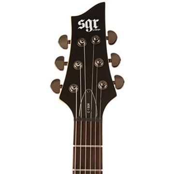 C-1  SGR by Schecter Beginner Electric Guitar - Midnight Satin Black (Amazon Exclusive)