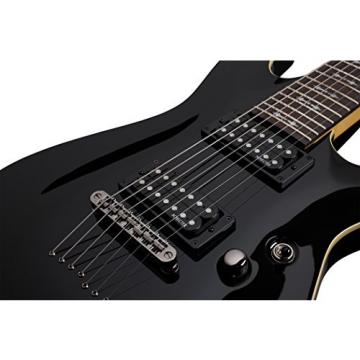 Schecter OMEN-7 7-String Electric Guitar, Black