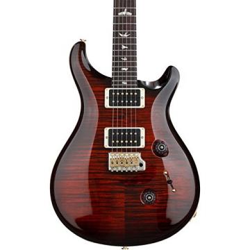 PRS Custom 24 10-Top - Fire Red Burst with Pattern Thin Neck