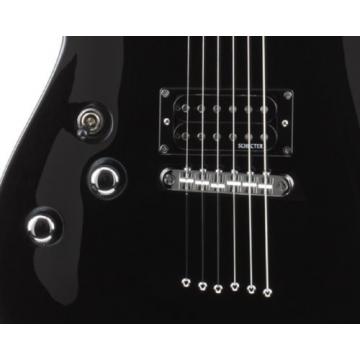 Schecter Omen-6  Electric Guitar (Gloss Black, Left Handed)