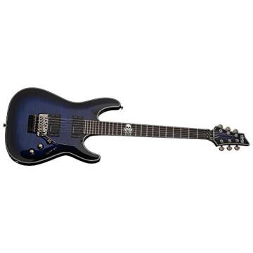 Schecter Blackjack Slim Line Series C-1 FR 6-String Electric Guitar, See-Thru Blue Burst, with Active Pickups