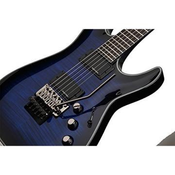 Schecter Blackjack Slim Line Series C-1 FR 6-String Electric Guitar, See-Thru Blue Burst, with Active Pickups